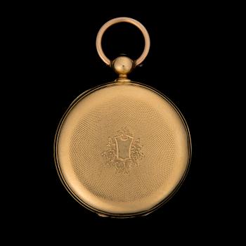 FICKUR, Jules Robert ligne droite 19 rubis. 18K guld.