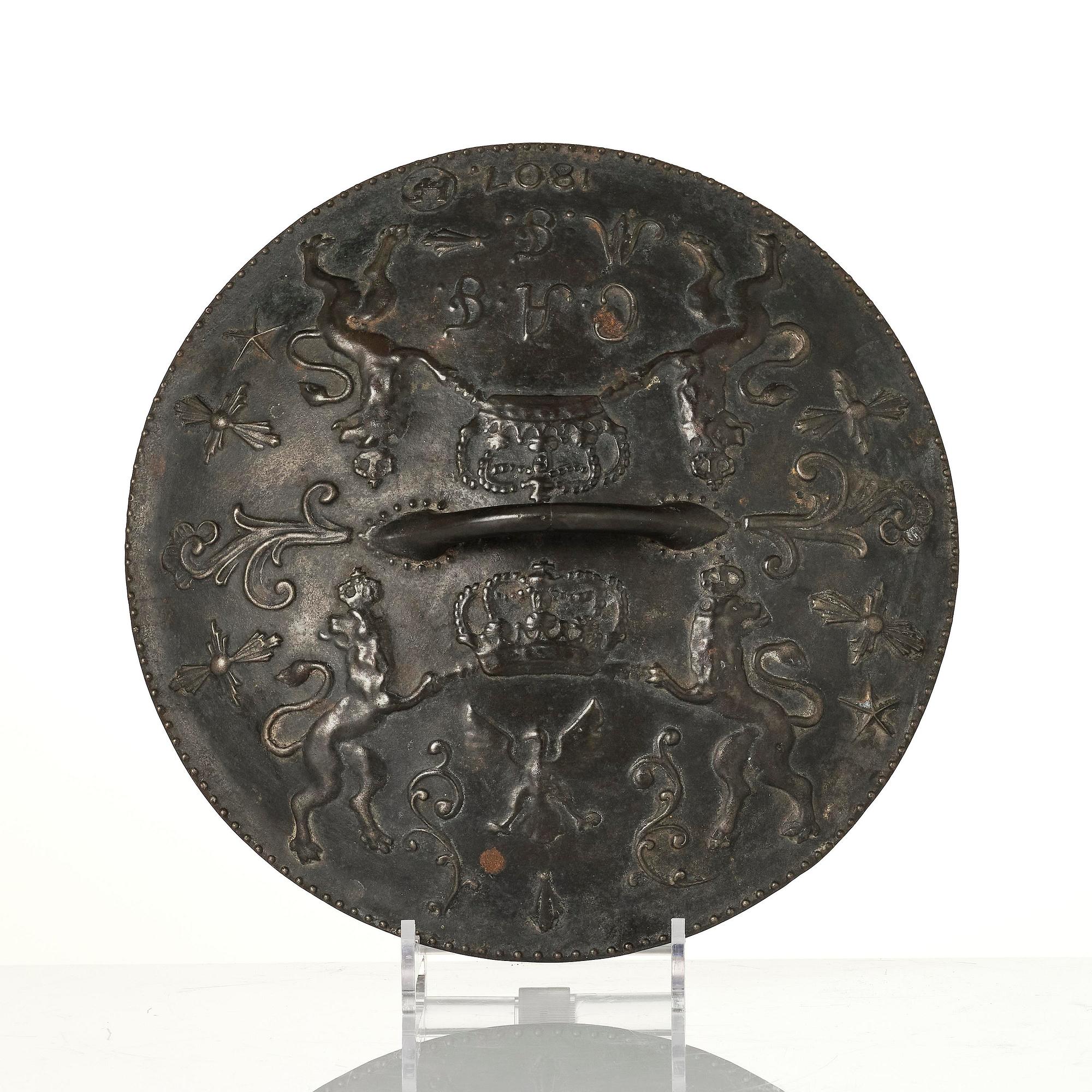 Bröllopsgryta, Hellefors styckebruk, daterad 1807.