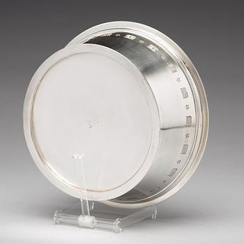 Wiwen Nilsson, skål, Lund 1945, sterling, delvis förgylld.