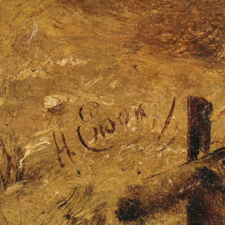 OKÄND KONSTNÄR, olja på duk, bär otydlig signatur.