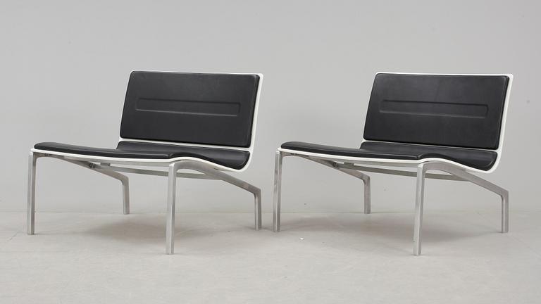FÅTÖLJER, ett par, PL100/Lissoni, Piero Lissoni för Fritz Hansen, 2006.