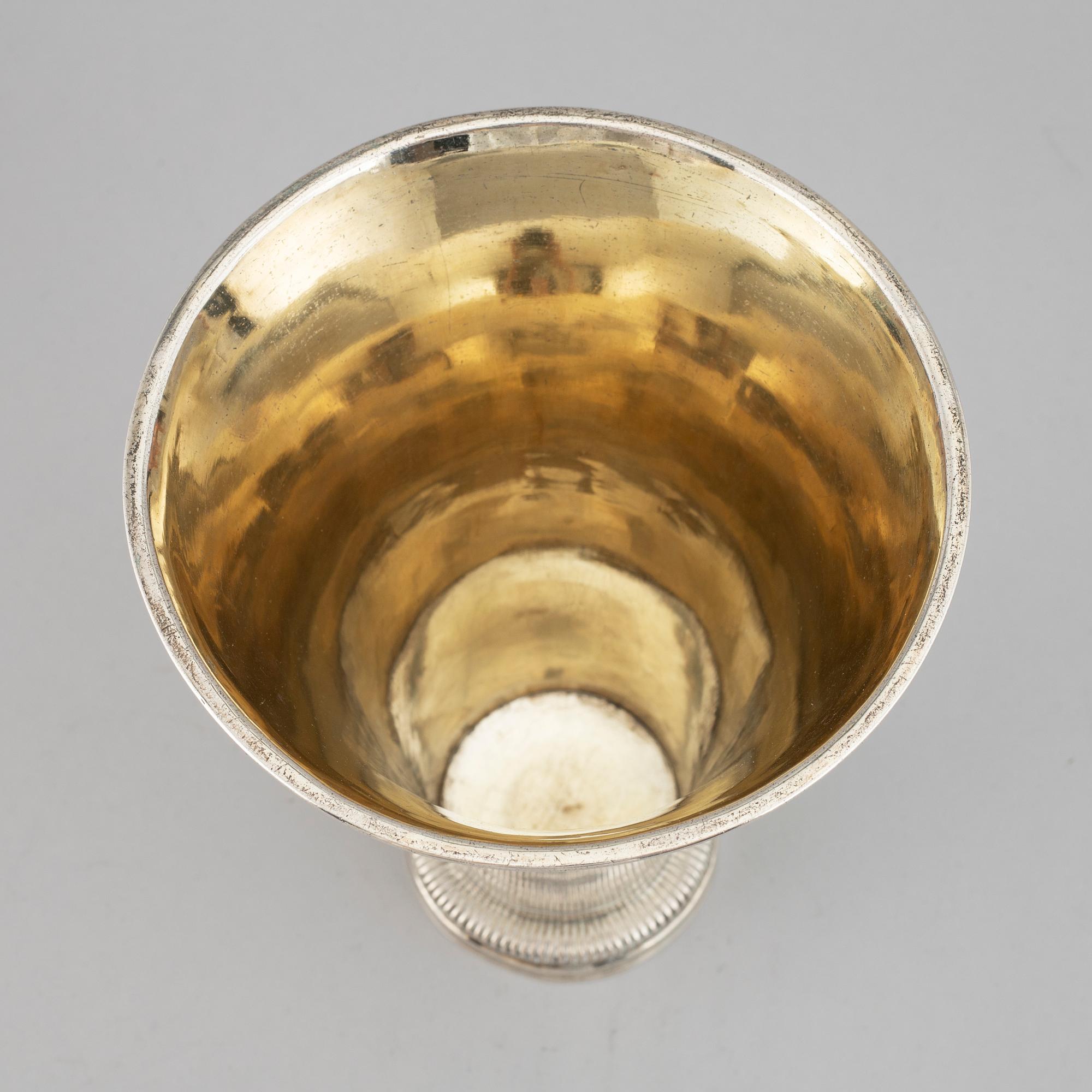 BÄGARE, silver, Petter Gillberg, Varberg 1787.