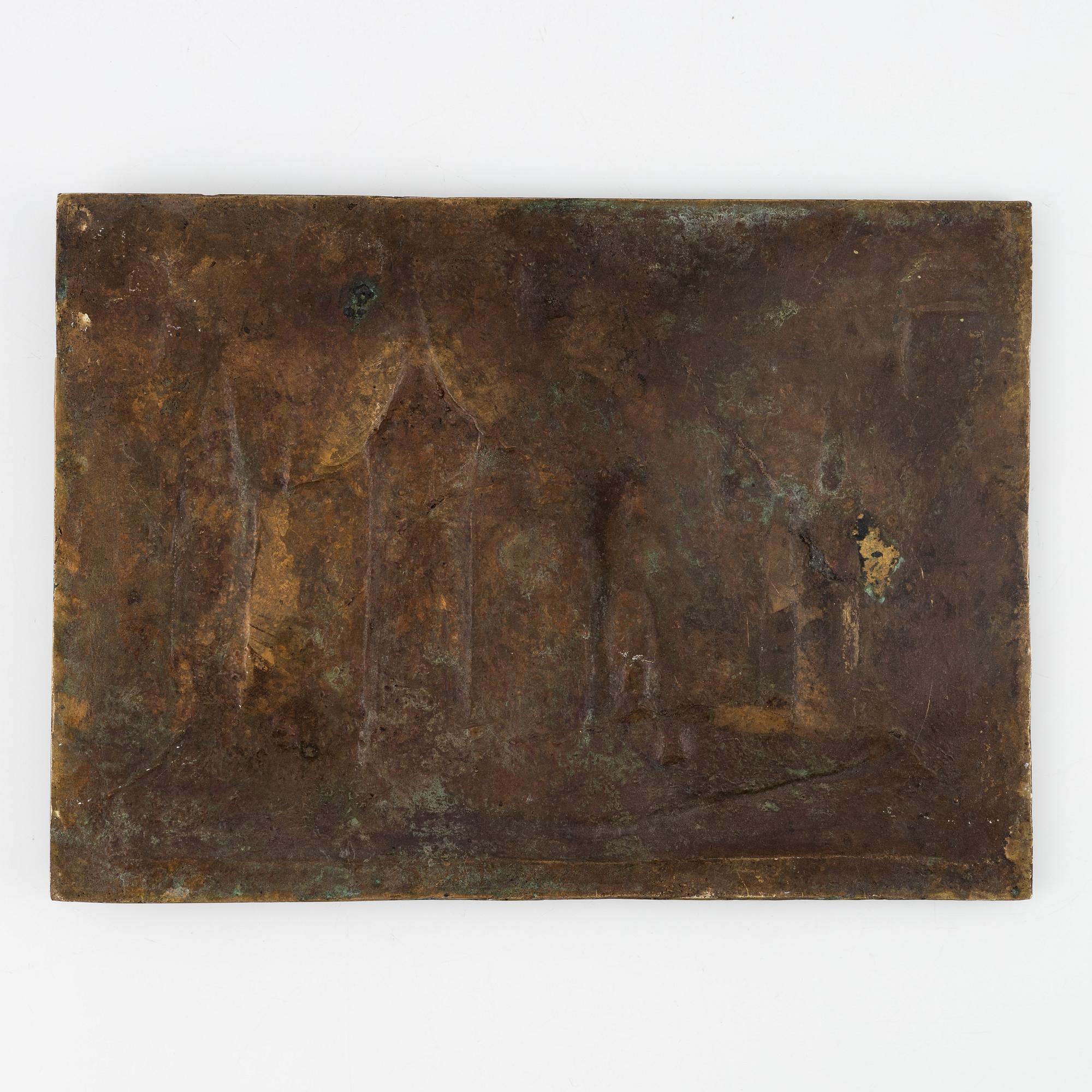 Relief, bronze. probably, 19th Century.