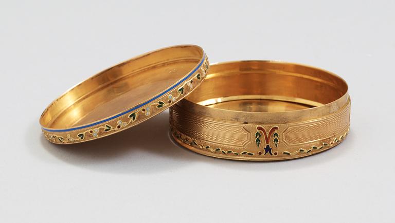 DOSA, guld en deux couleurs 18k. Hanau 1700-talets slut/c:a 1800.
