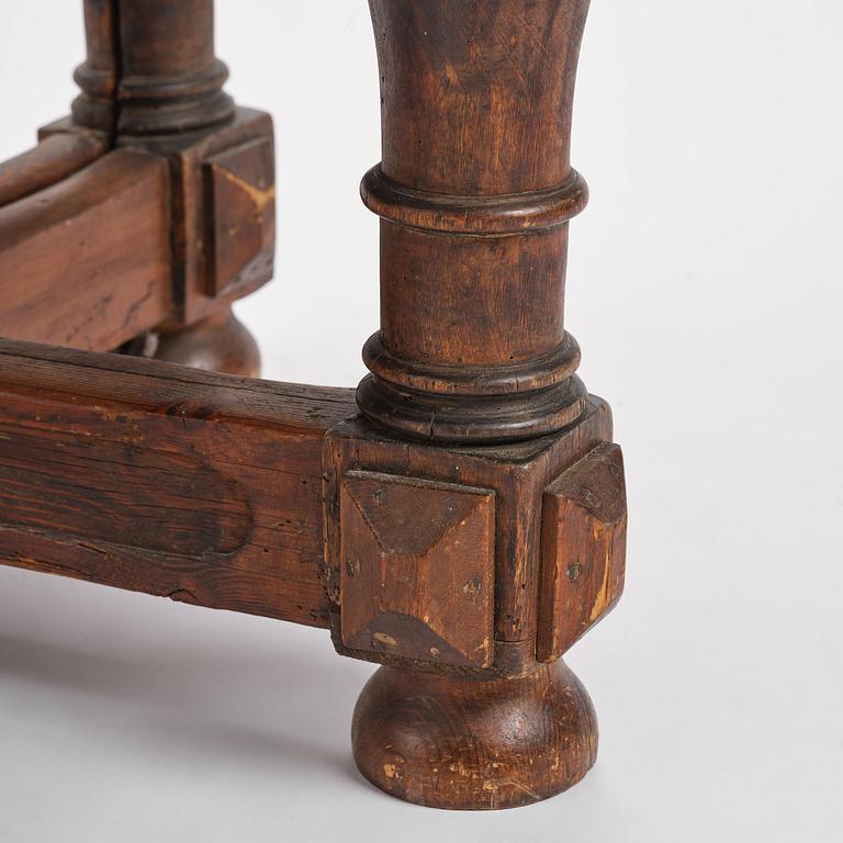 A Swedish Baroque gate-leg table, early 18th century.