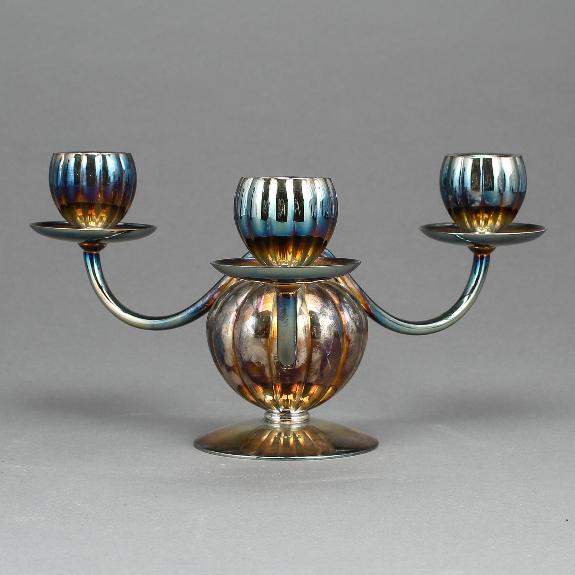 LJUSSTAKE, sterlingsilver, Tyskland, 479 gram.