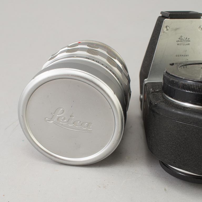 OBJEKTIV, Summicron 1:2/90 nr 1743142, formgivet av Walter Mandler, Leitz Canada. Med visoflex.