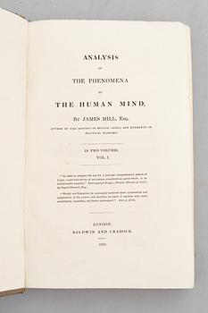 J. S. Mill: Analysis of the phenomena of the human mind, 1829 (2 vol).