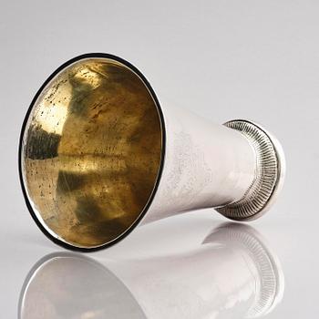 Petter Gillberg, a silver cup, Varberg 1775.
