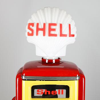 BENSINPUMP, Shell, The Tokheim pump, USA, 1900-talets mitt.