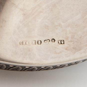 Candelsticks, a pair, silver, Cesons, Gothenburg, 1972-1974.