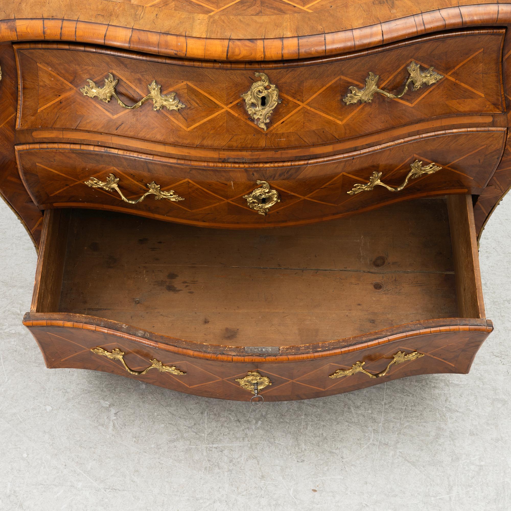 A Rococo dresser, 18th century.