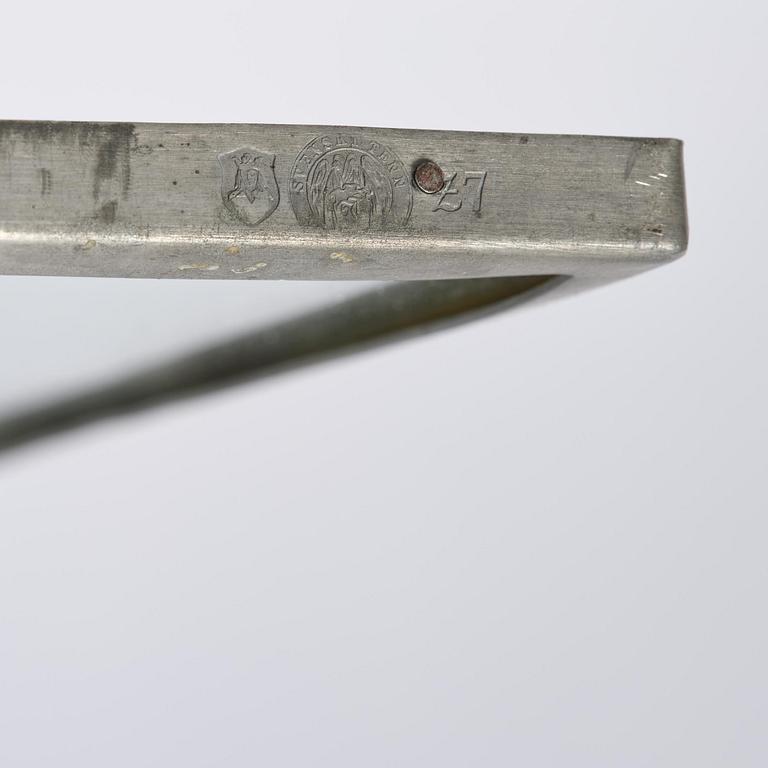 Nils Fougstedt, spegel, Swedish Grace, modell "137", tenn, Firma Svenskt Tenn, Stockholm, 1926.