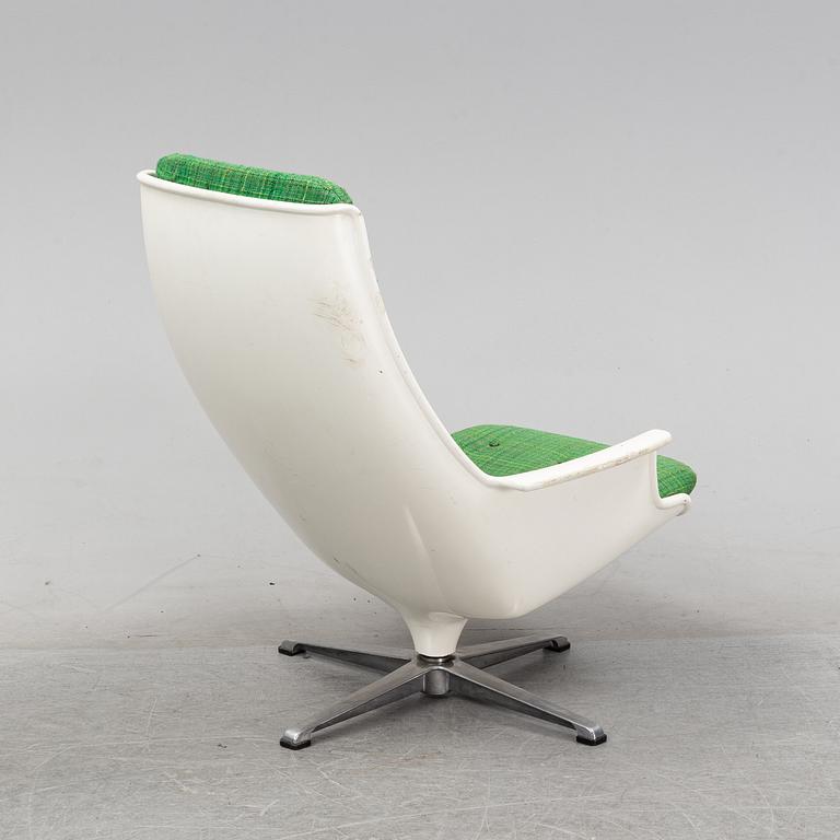 A 'Tellus' easy chair by Alf Svensson and Yngvar Sandström, Göte-Möbler, Nässjö AB, 1970's.