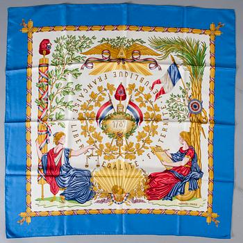SCARF, "Liberté, Égalité, Fraternité", Hermès.