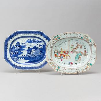 Two famille rose serving dishes, Qing dynasty, Qianlong (1736-95).