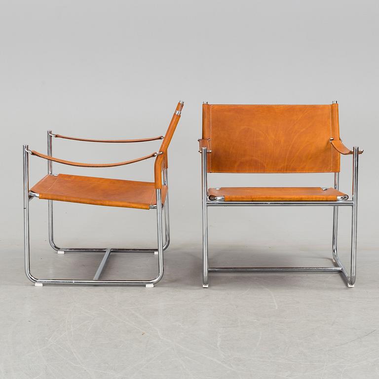 A pair of"Amiral" easy chairs design KArin Mobring for IKEA, 1970s.