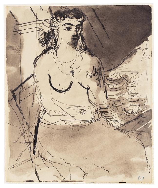 Paul Delvaux, "Femme assise".