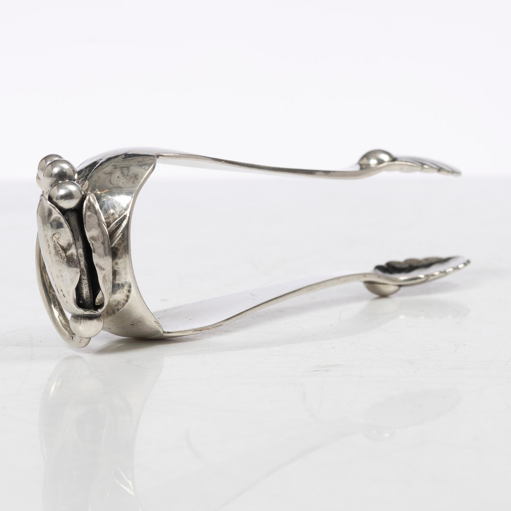 Georg Jensen, sockertång, silver, design nr 108, Köpenhamn 1919-1927.
