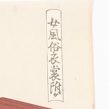 Five woodblock prints from a publication by "Tokyo Bijutsu Kankokai" (Tokyo Art Publishing Association" early 1900s.