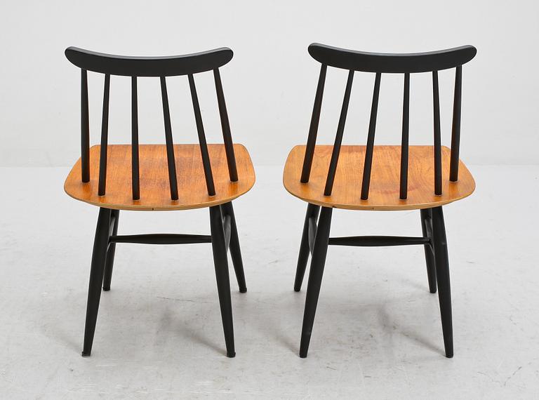 STOLAR, 2 st, "Fanett", Ilmari Tapiovaara, Edsbyverken, 1950-tal.