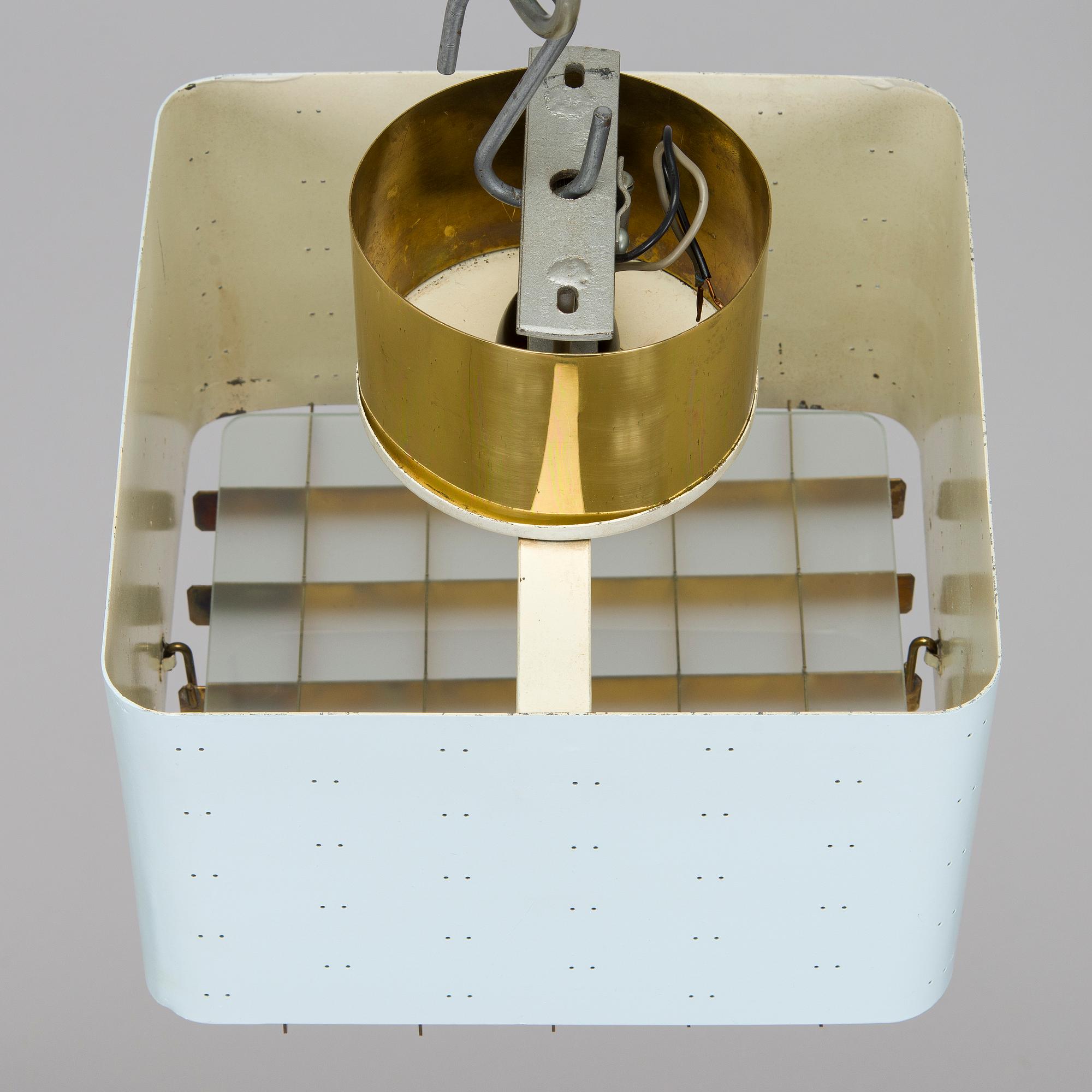 Paavo Tynell, a mid-20th-century 'Tähtitaivas' (Starry sky) ceiling light, Taito Finland.