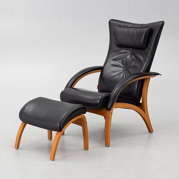 Armchair with footstool, “Delta”, Brunstad AS, Norway.