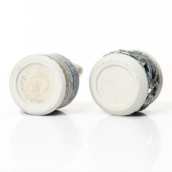 Astrid Anderberg, Tekanna med rechaud, stengods, signerat, 1984.