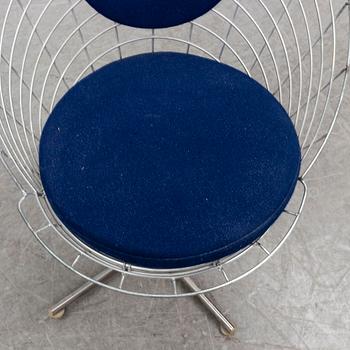 VERNER PANTON, a 'Wire Cone' chair, Denmark.