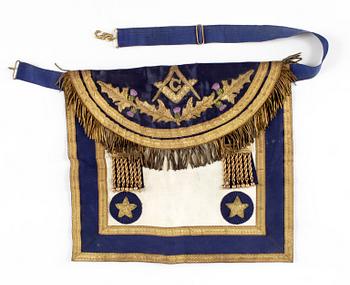 ORDENSINSIGNIER, 6 st, samt ORDENSBAND, sent 1800- samt 1900-tal.