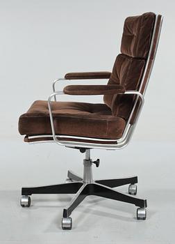 SKRIVBORDSSTOL, "Mondo", Karl-Erik Ekselius för JOC möbler, Vetlanda, 1970-tal.