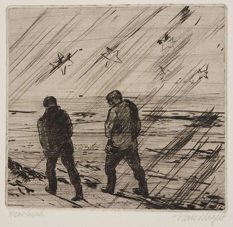 Hans Wigert, Stroll under the starry sky.