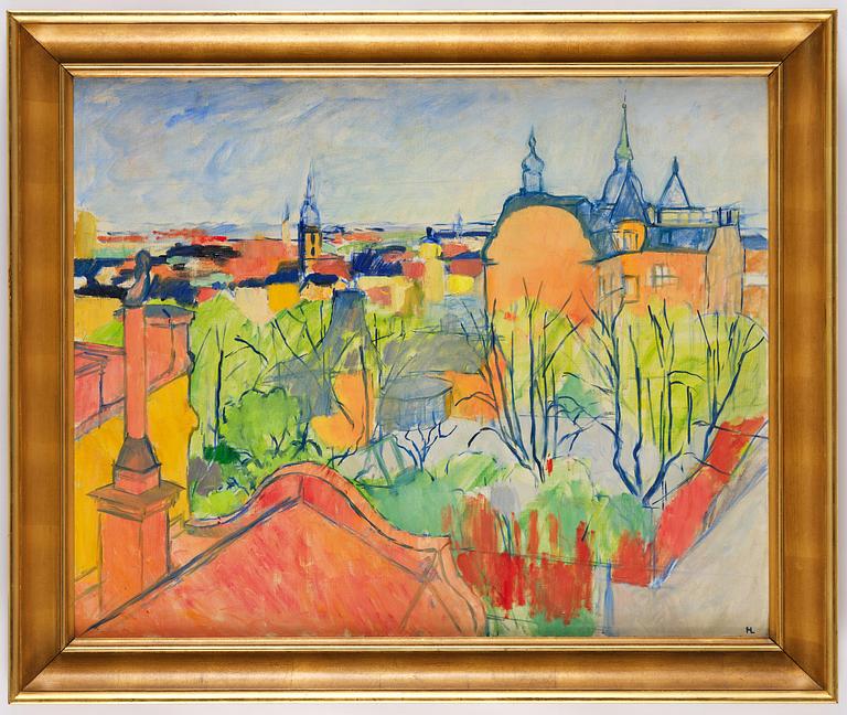Hilding Linnqvist, "Vårutsikt över Stockholm".