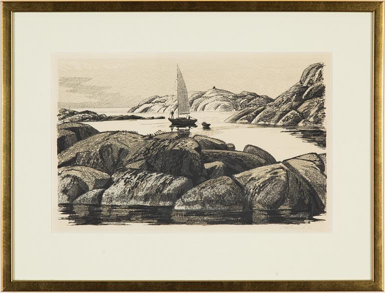 Roland Svensson, 3 litografier, signerade och två numrerade.