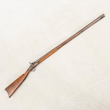 Percussion rifle, 19th century, likely Sweden.
