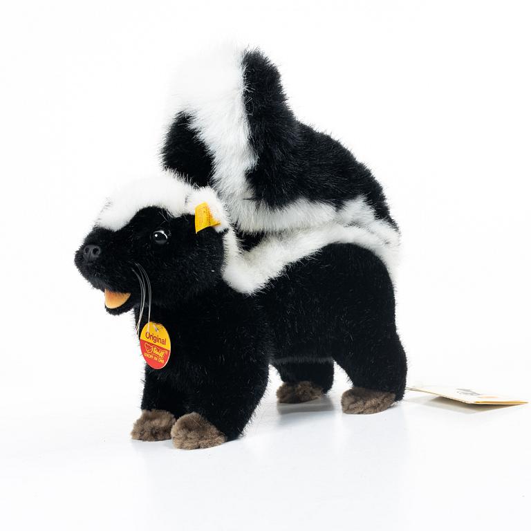 Steiff, leksaksdjur, 7 + 1 st, 1900-talets andra hälft.