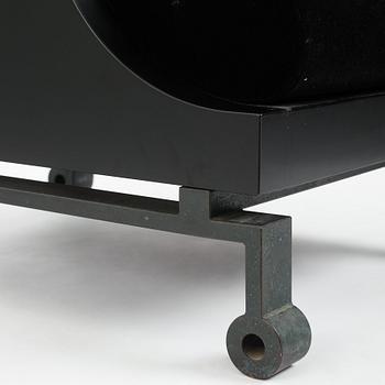 Alexander H Damsbo & Henrik Ingemann Nielsen, a "HC-Andersen Chair" armchair/table, ed. 3/49, Källemo, post 2005.