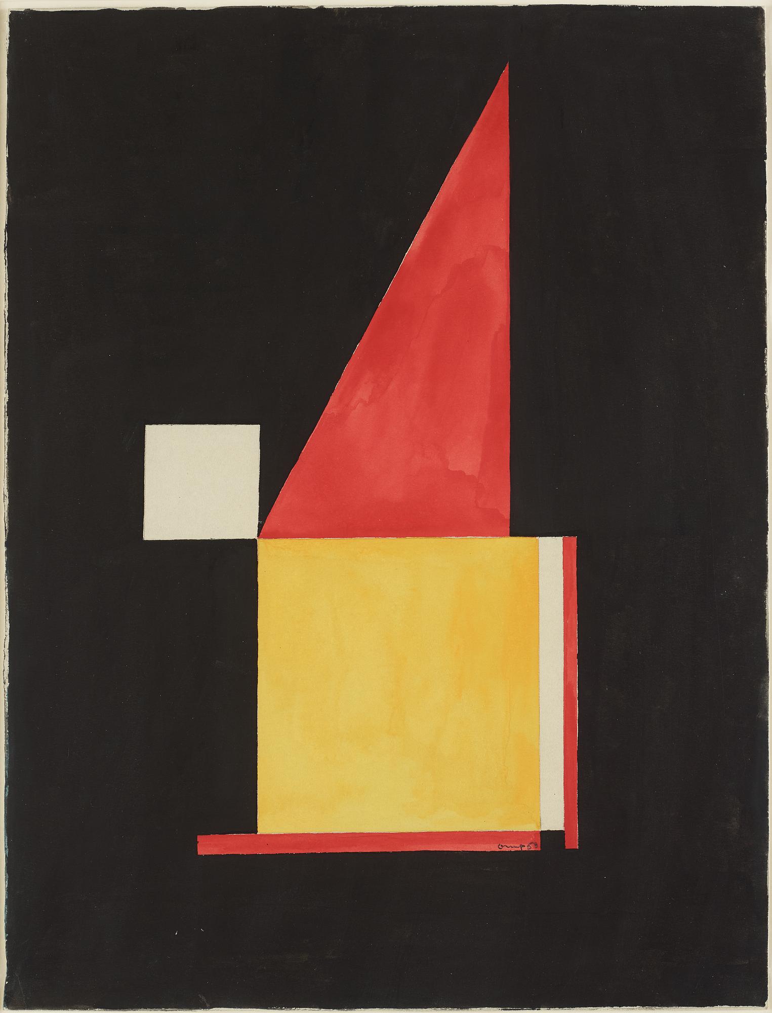 BENGT ORUP, gouache on paper, signed and dated -53.