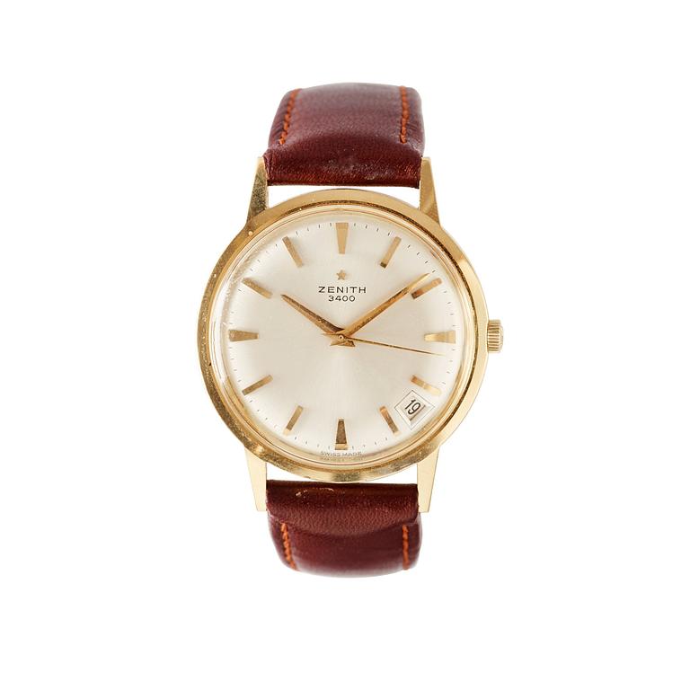Zenith - 3400. Guld. Automatisk. Ø 34 mm. ca 1974.