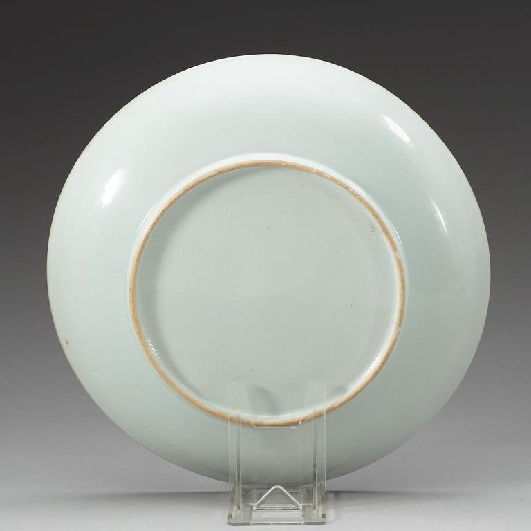 A 'European Subject' dish, Qing dynasty, Qianlong (1736-95).