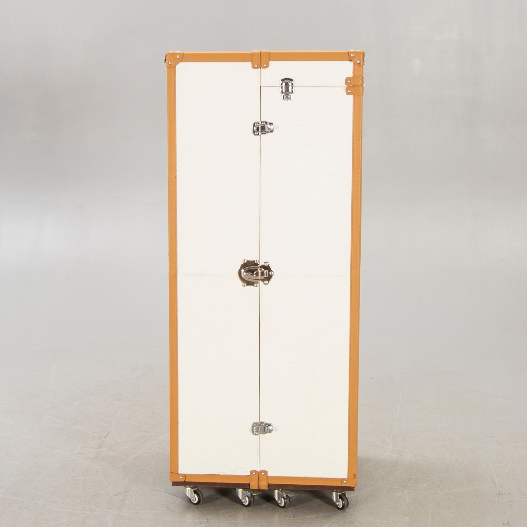 A 21st century leather trunk.