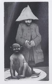 JORDI ARKÖ, 3 st, etsningar, sign o numr.