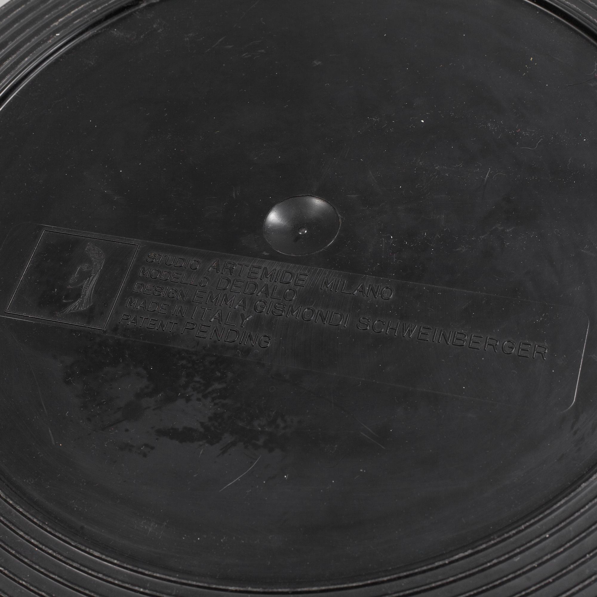 EMMA GISMONDI SCHWEINBERGER, a 'Dedalo' plastic umbrella stand from Artemide, Milan, Italy.