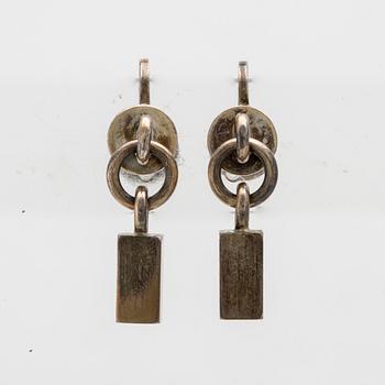 Wiwen Nilsson, a pair of silver earrings, Lund 1960.