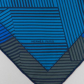 Hermès, scarf, "Jeu de Omnibus et Dames Blanches".