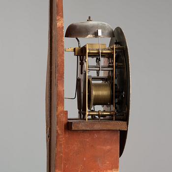 A Gustavian longcase clock by Petter Ernst (active in Stockholm 1753-1784), before 1776.