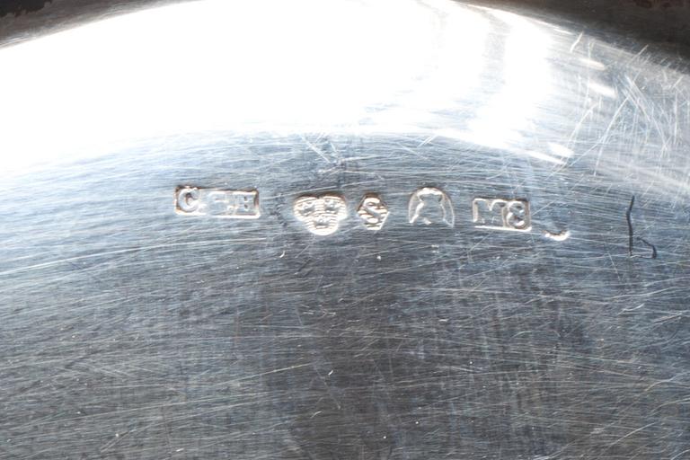 TALLRIK, silver. Rokokostil, C.G Hallberg 1938. Vikt c:a 260 g.