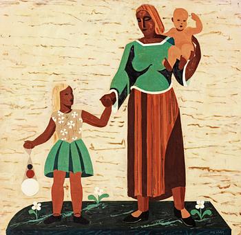 158. Nils Wedel, Mother with children.