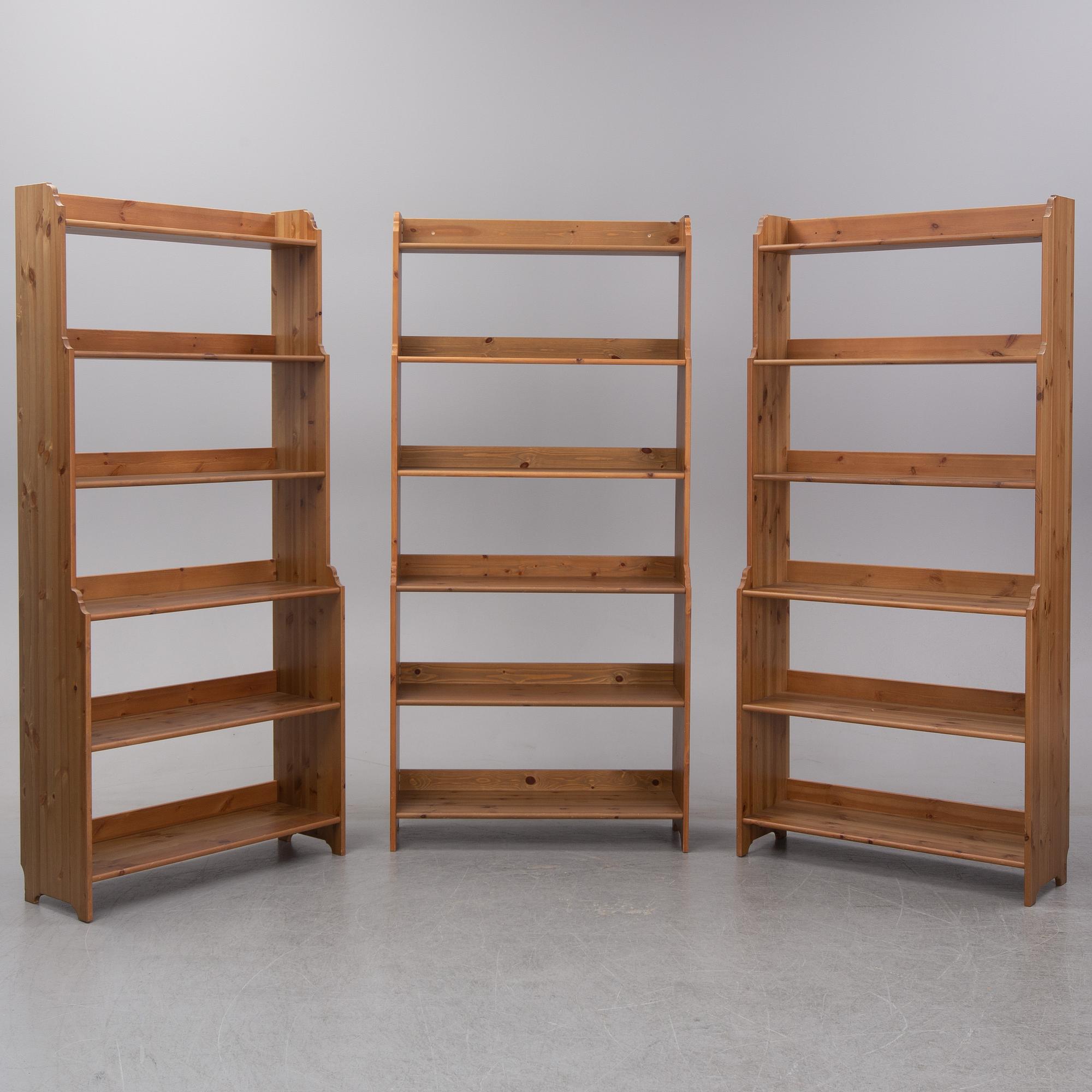 Bokhyllor, 3 st, "Leksvik", IKEA.