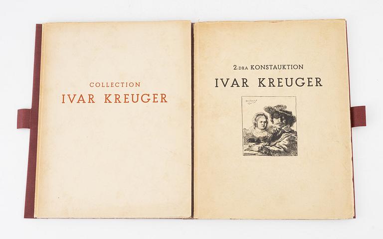Sale catalogues of Ivar Kreuger.